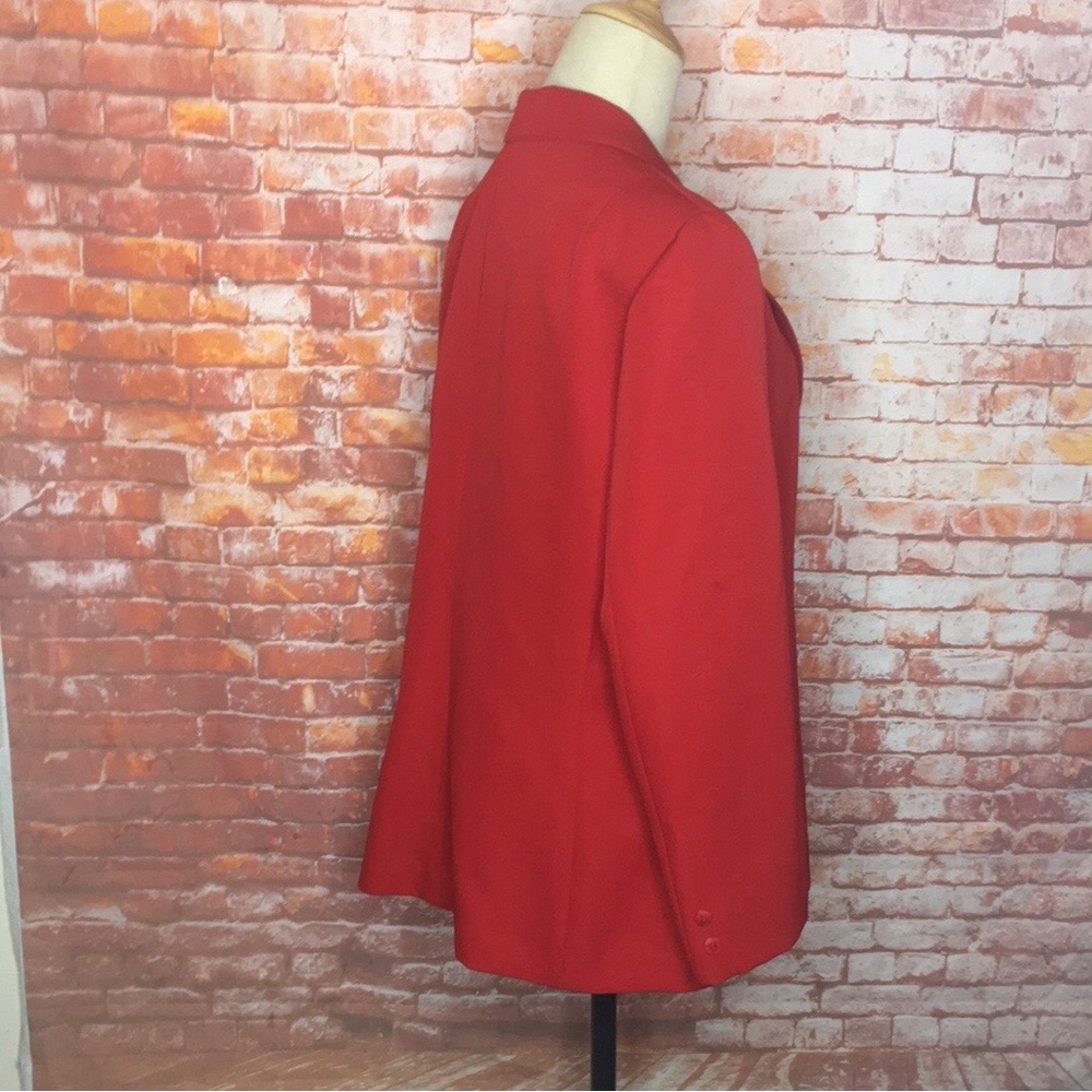 Vintage MCM Panter Red Button Down Blazer Jacket - Picture 4 of 8